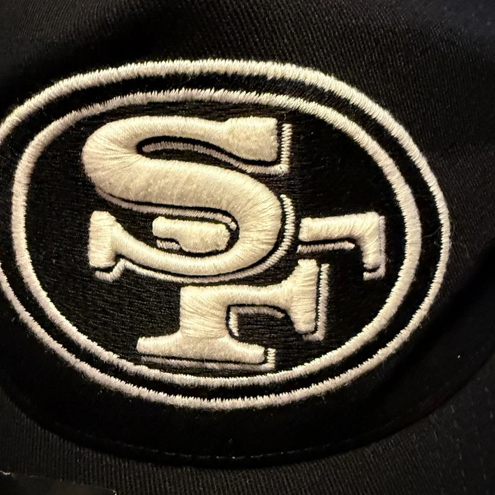 Nike San Francisco 49ers Hat Adult M/L Black New NFL Club Cap Strapback 47 Brand